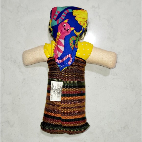 Authentic Mexican Doll 12in Tall Hand-Made Hecho En Morelos Mexico Traditional - Picture 2 of 6